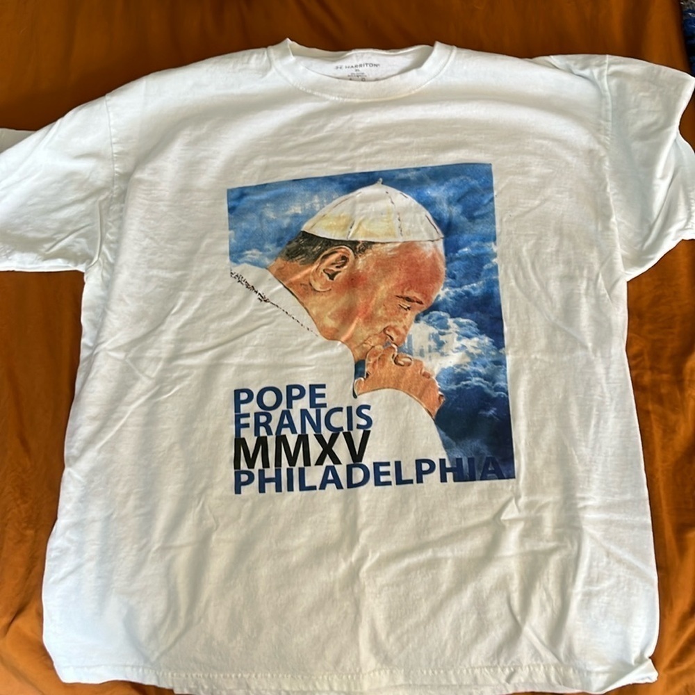 Pope JP Philadelphia visit tshirt, size XL.